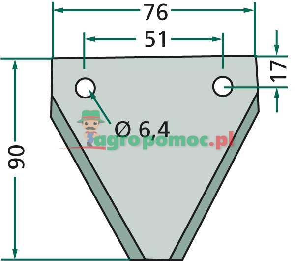 Mower blade | 4105001017 | zdjęcie nr 2